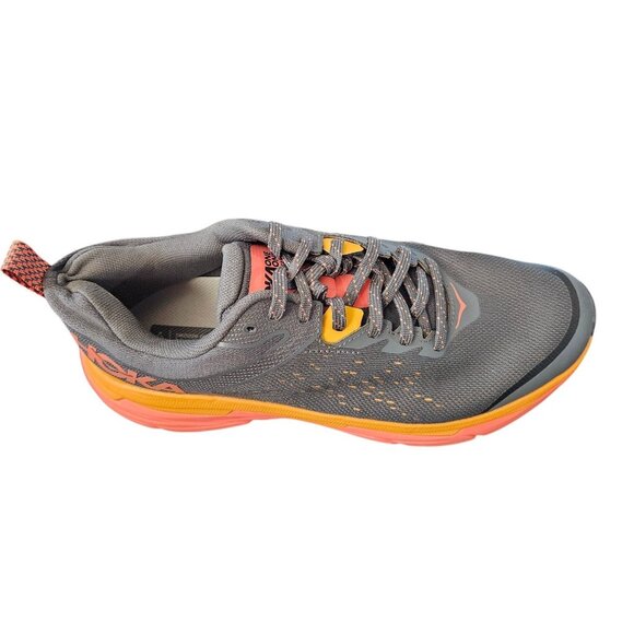 Hoka One One Challenger ATR 6 Trail Running Shoes Mens 11B Gray/Orange Mesh Ligh - Picture 2 of 8